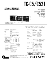 Sony TC-C521 - Service Manual 